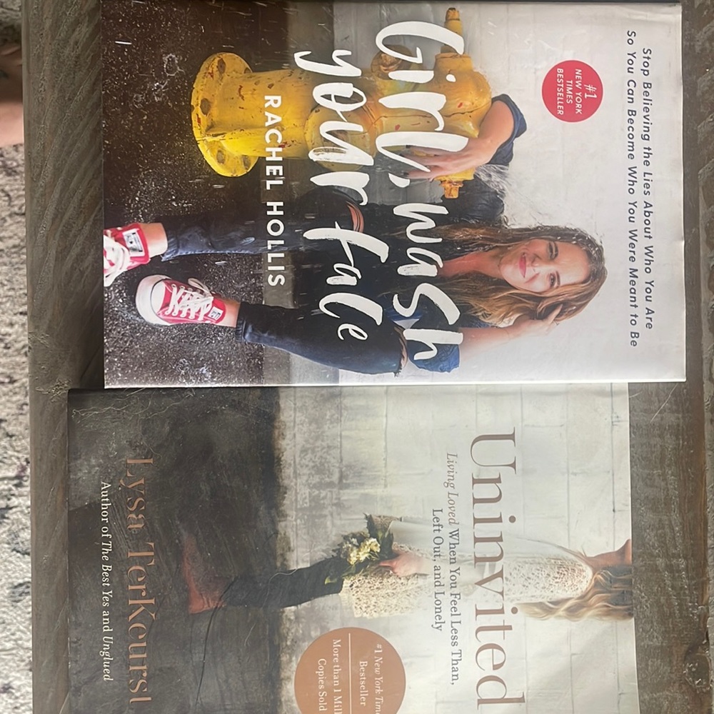 Girl wash your face and uninvited books